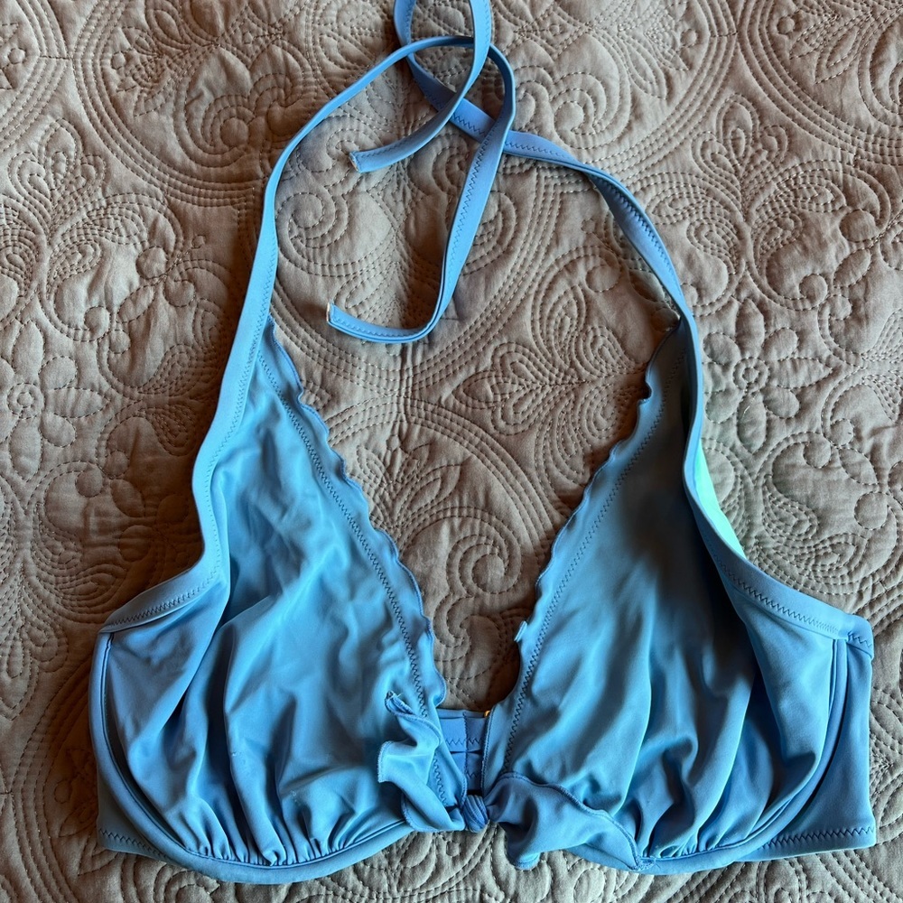Victorias Secret blue bikini top 36DD
